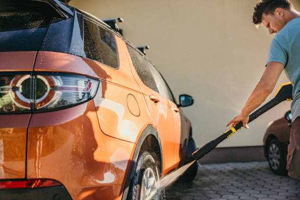 Nettoyage extérieur carrosserie véhicule Meanet