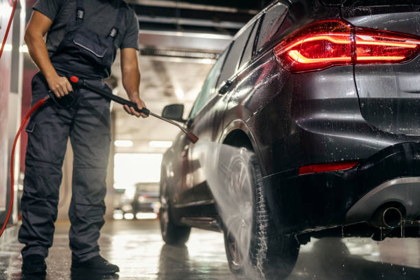 Nettoyage flotte sur parking entreprise Meanet Essonne